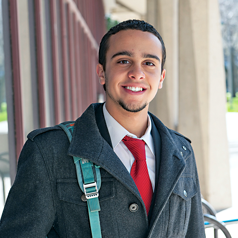 Usama Ibrahim, who's a Dual-Degree Candidate in Neuroscience and Political Science. Won an award from the Charles B. Rangel International Affairs Program
4/23/15
Photo: Roberta Dupuis-Devlin
DG15_04_59_037.jpg
